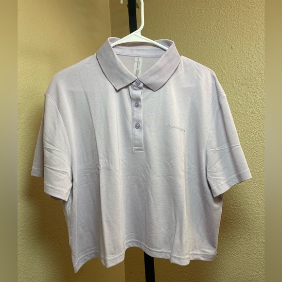#143 Outdoor voices ✅NWT Birdie Cropped Polo - Picture 2 of 4